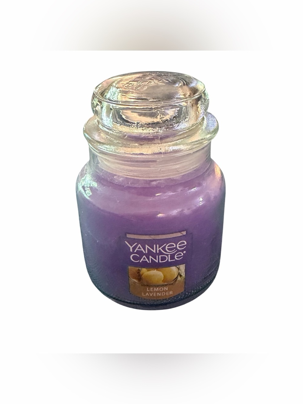 Yankee Candle Lemon Lavender 3.7oz 104g Mini Jar with Lid NEW